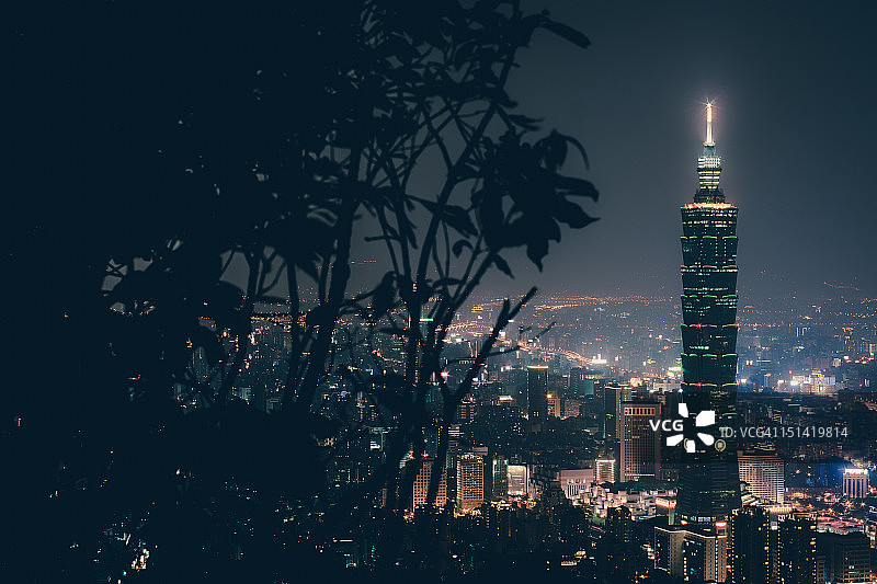台北夜景图片素材