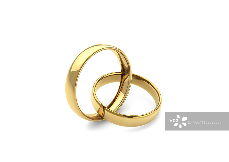 黄金结婚戒指图片素材