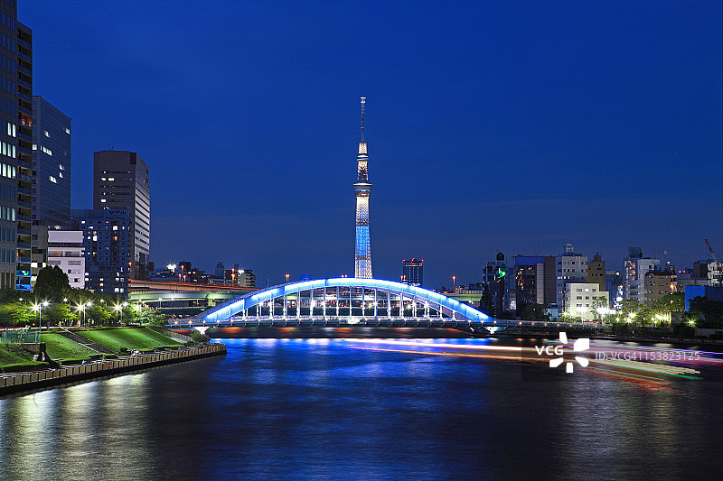 东京晴空塔夜景图片素材