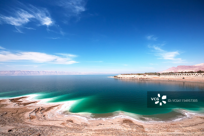 死海的观点图片素材