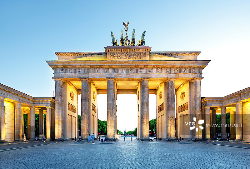 勃兰登堡之门，柏林图片素材