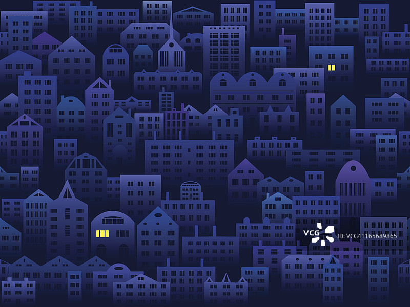 城市在夜晚无缝的背景图片素材