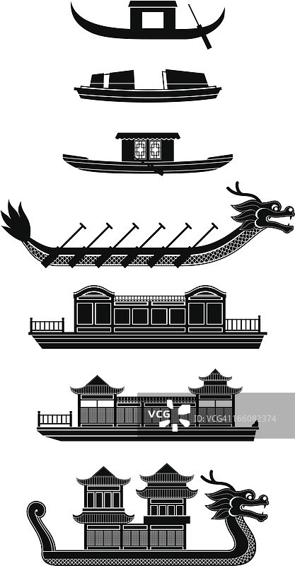 中国木材船图片素材
