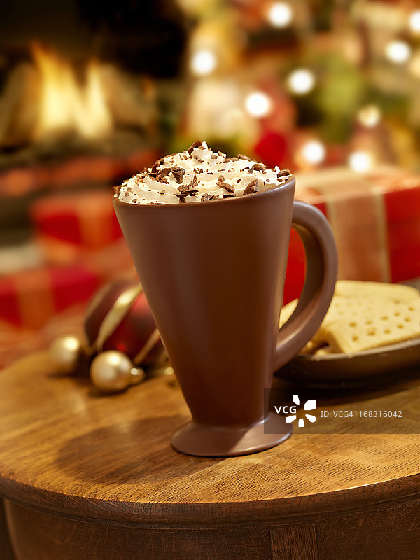 圣诞节的热巧克力图片素材