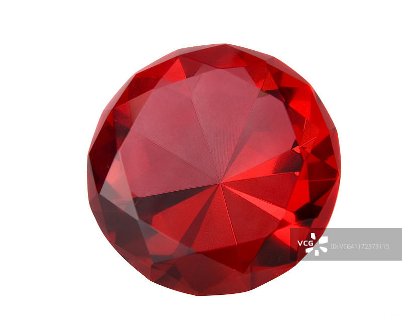 闪光的红色红宝石的特写图片素材