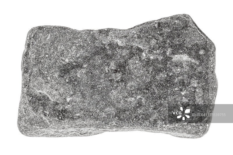 灰色的石头孤立在白色图片素材