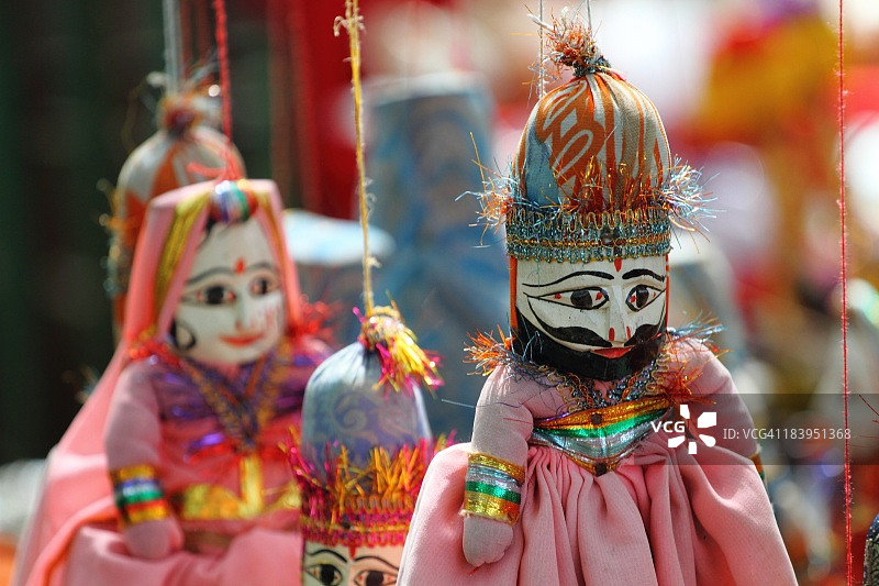 传统的拉贾斯坦邦上下玩偶图片素材
