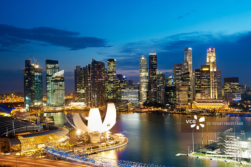 新加坡的天际线图片素材
