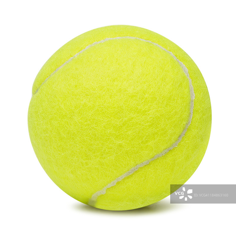 白色背景上的网球图片素材