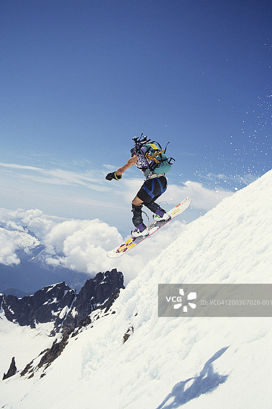 美国华盛顿贝克山滑雪板跳台图片素材