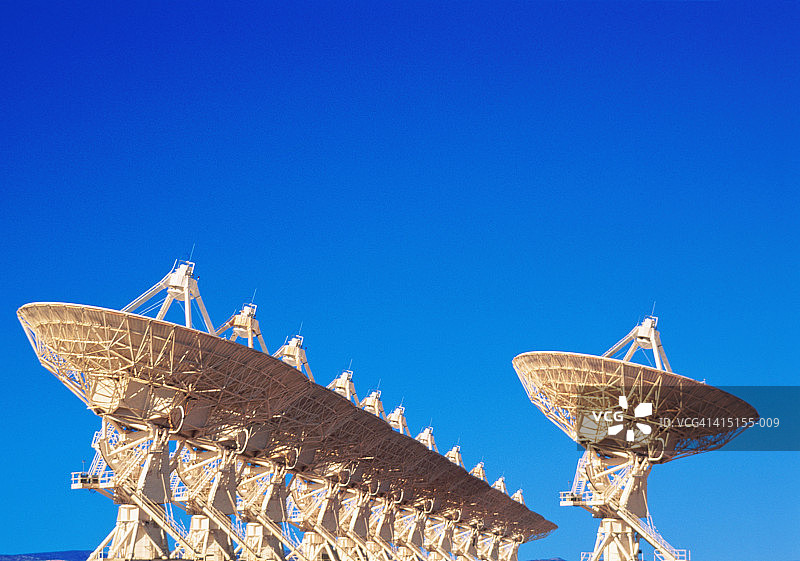 甚大阵列(VLA)射电望远镜，Socorro，新墨西哥州，美国图片素材