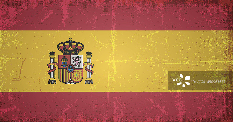 西班牙的矢量垃圾旗图片素材