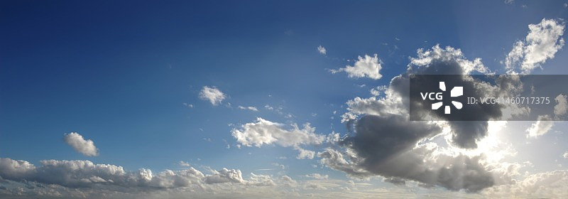 蓝天与积云，艺术品图片素材
