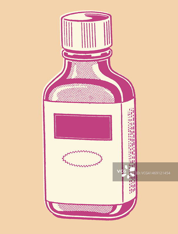药瓶与空白标签图片素材