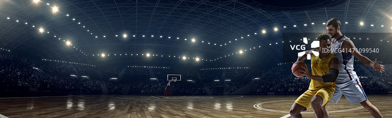 全景篮球游戏时刻图片素材
