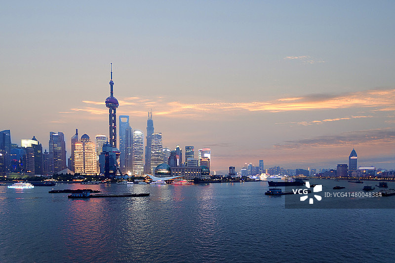 上海城市的天际线图片素材