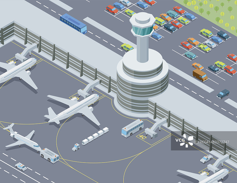 等距、机场交通图片素材