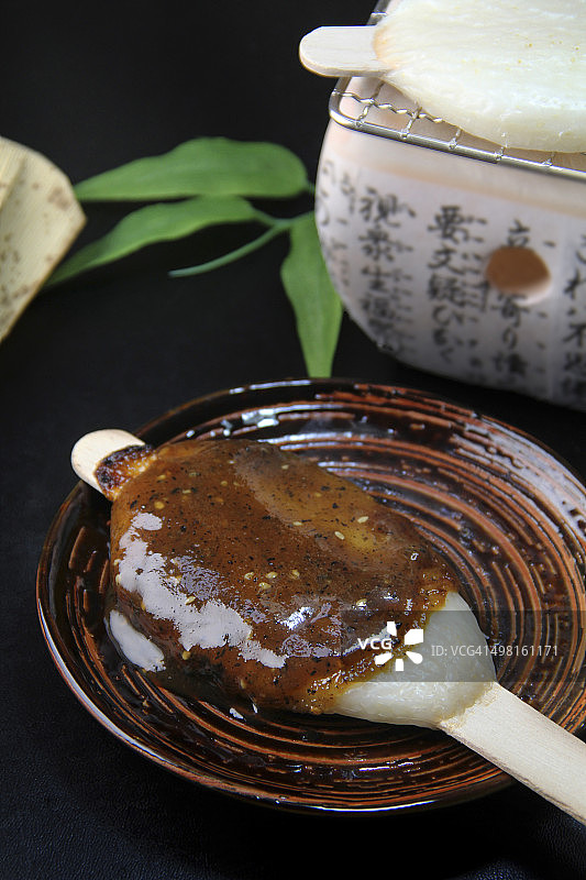 高平麻糬(酱串年糕)图片素材