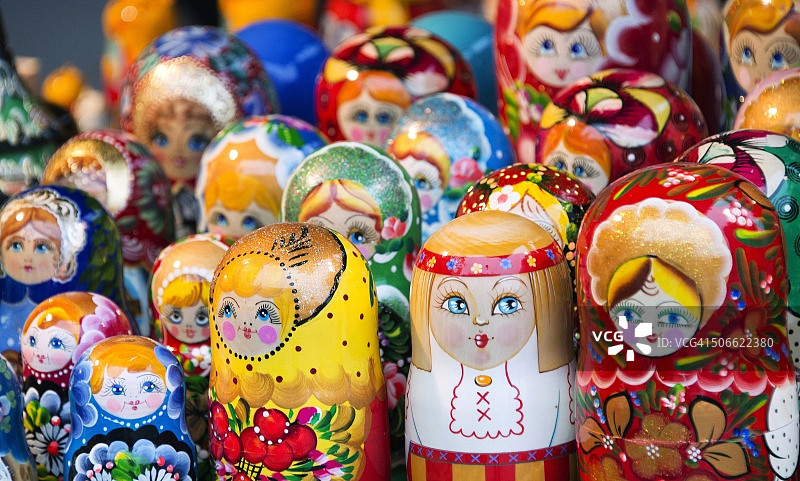 波兰华沙的俄罗斯套娃图片素材