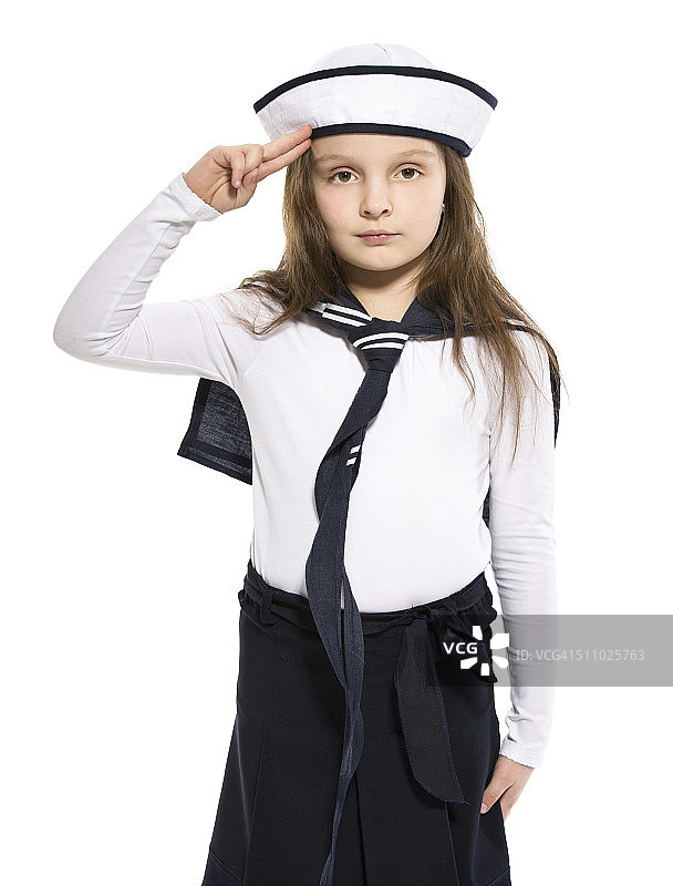 水手的女孩图片素材