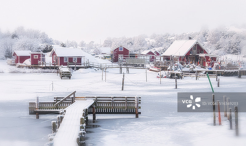 瑞典沿海冬天图片素材