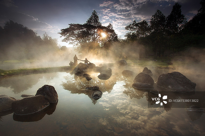 泰国的全国温泉图片素材