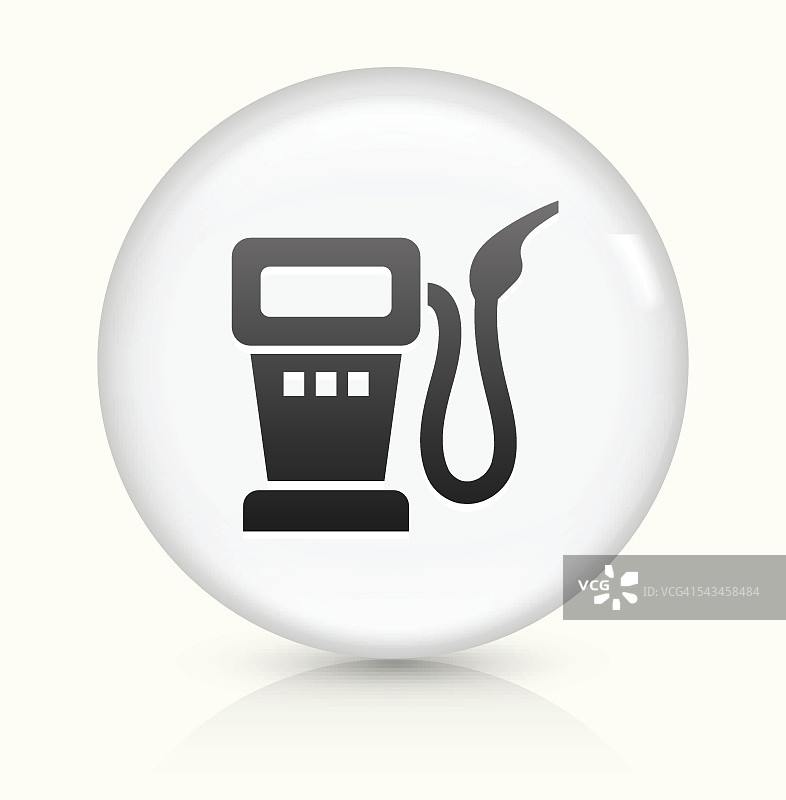 油泵图标上的白色圆形矢量按钮图片素材