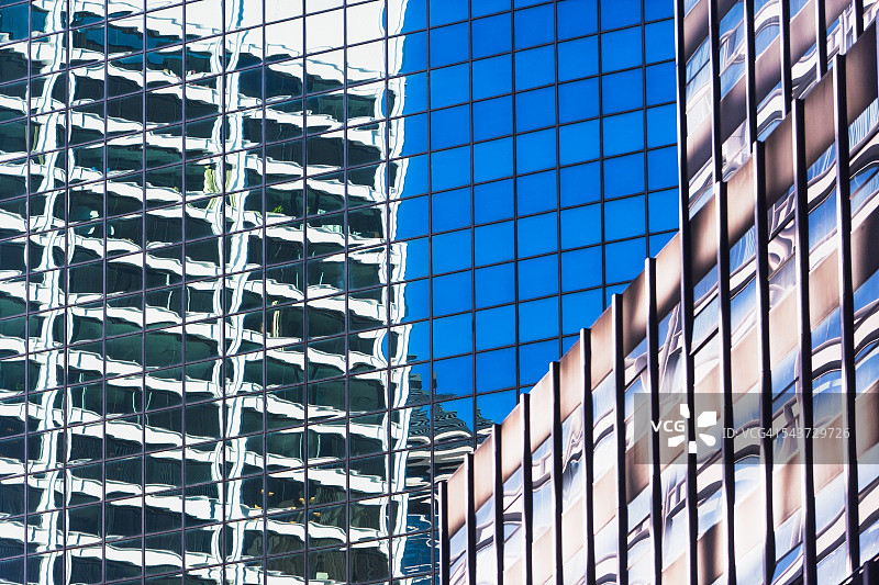 建筑，反射，玻璃建筑图片素材