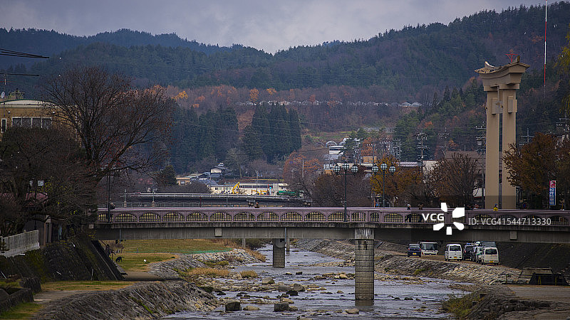 高山是日本的一座古城图片素材