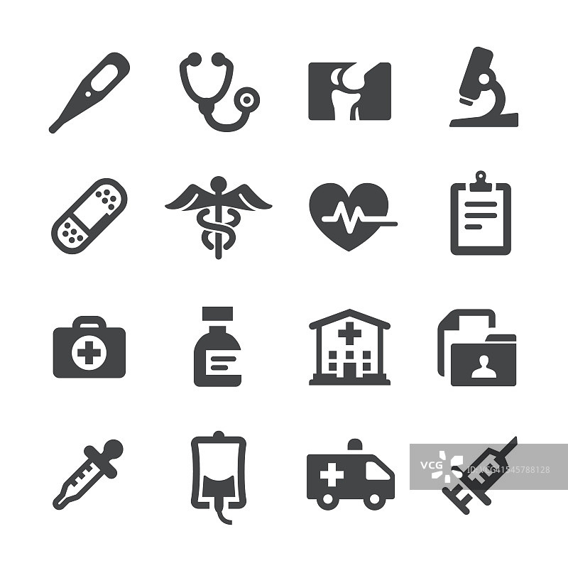 医疗和保健图标-极致系列图片素材