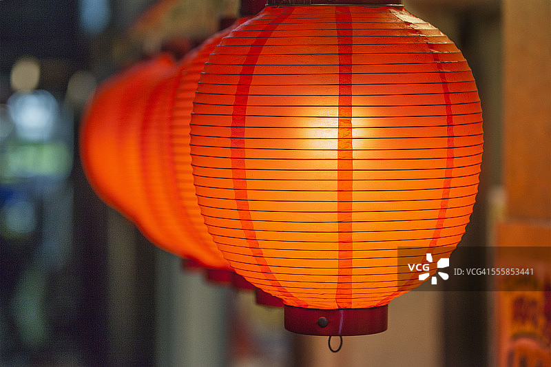 中国餐馆的灯笼图片素材
