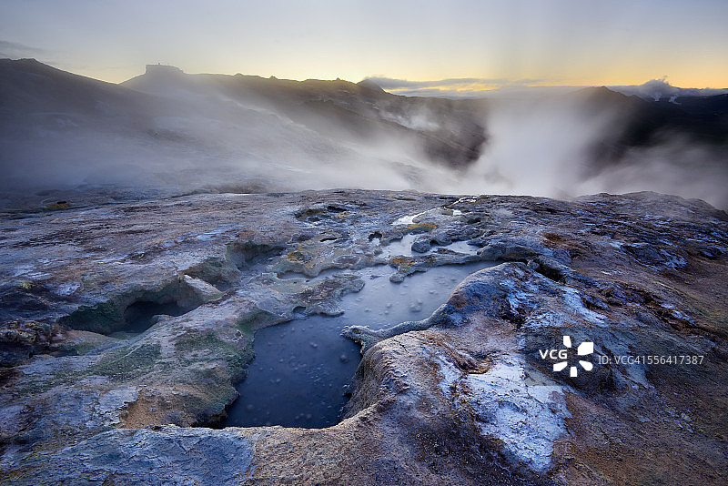 冰岛的Namafjall地热区图片素材