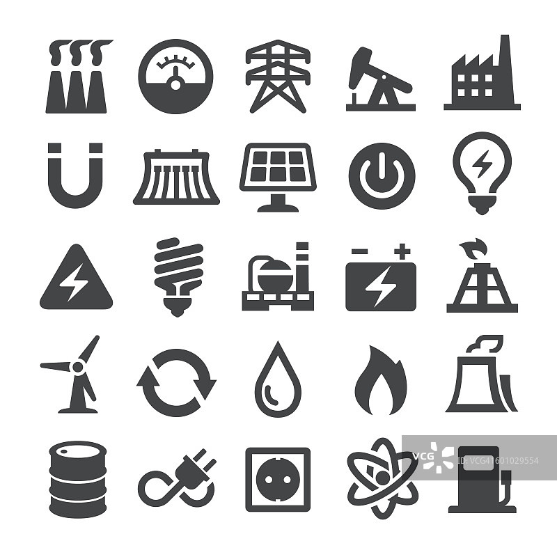 发电和燃料图标-智能系列图片素材