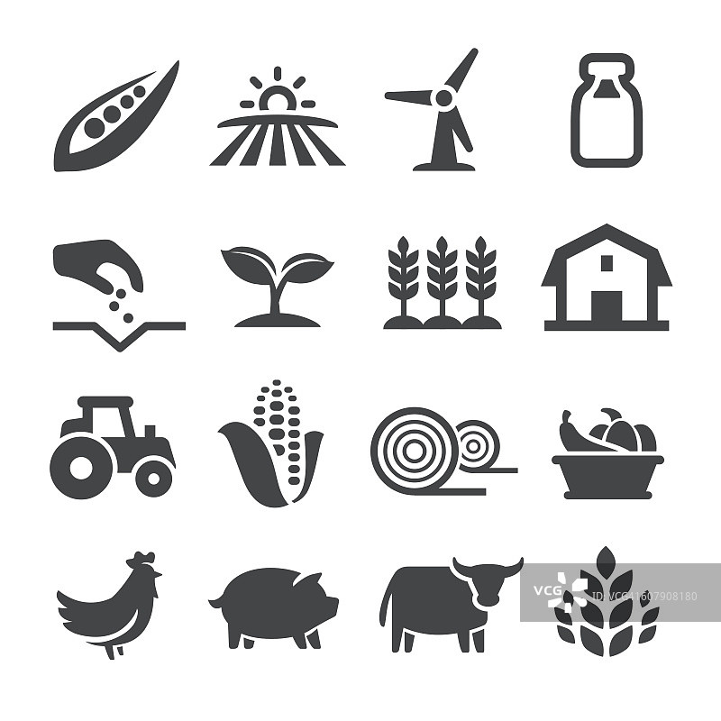 农业图标-顶点系列图片素材