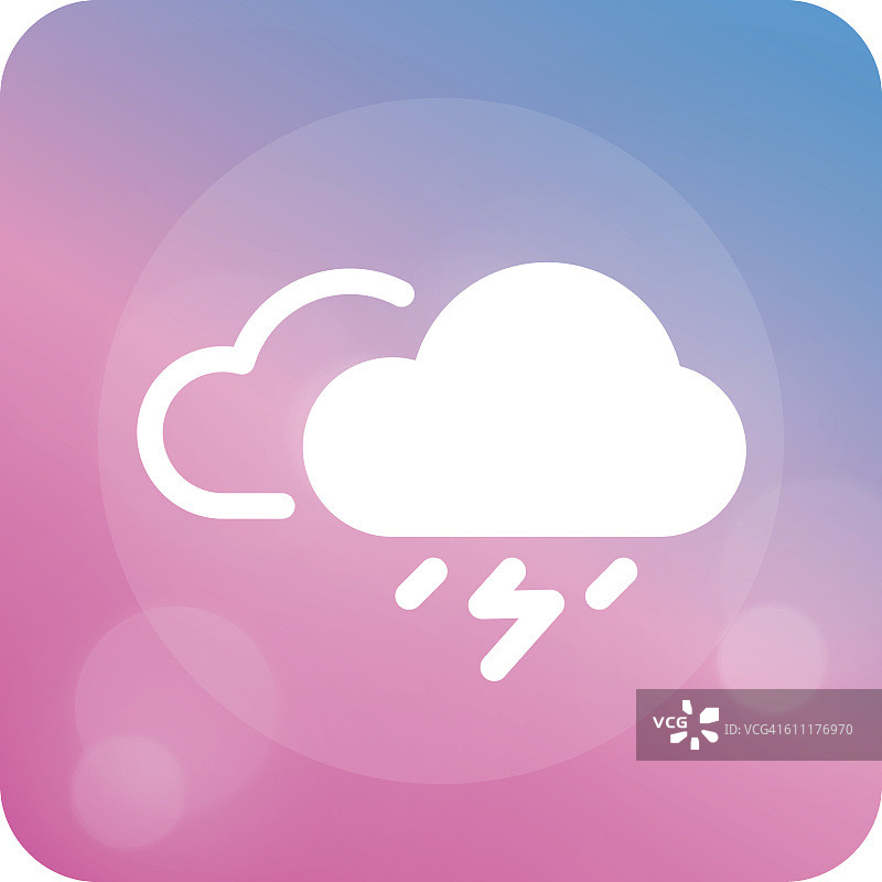 平Weather-Raining图标图片素材