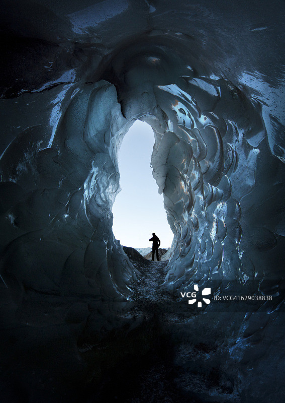 Sólheimajökull冰川冰洞图片素材