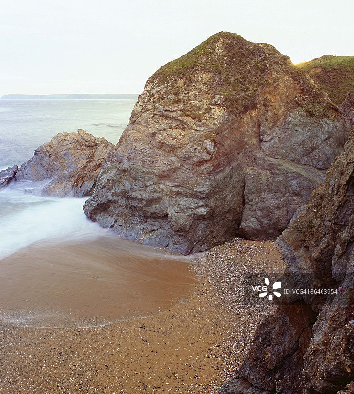 英国的Hemmick海滩图片素材