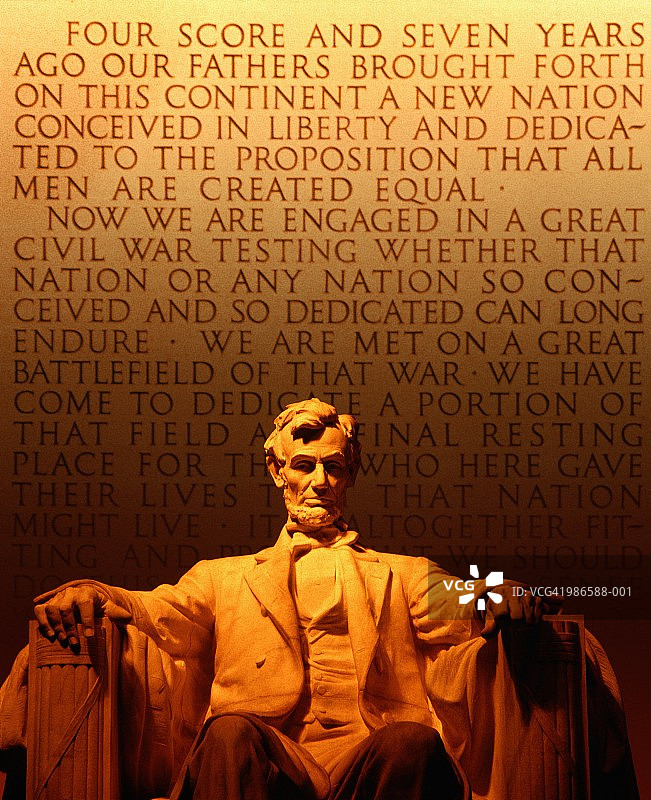 美国华盛顿林肯纪念堂(数字合成)图片素材