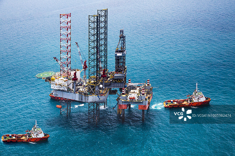 海上石油钻井平台图片素材