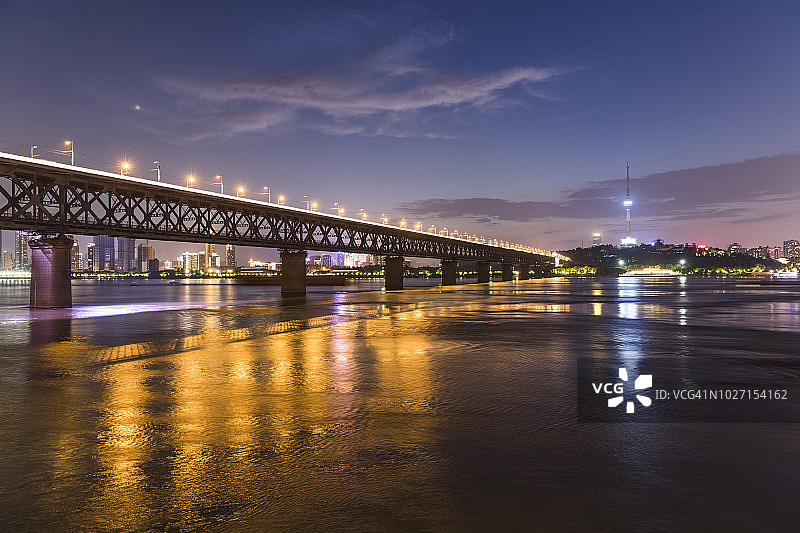 WuHanYangtze河大桥图片素材