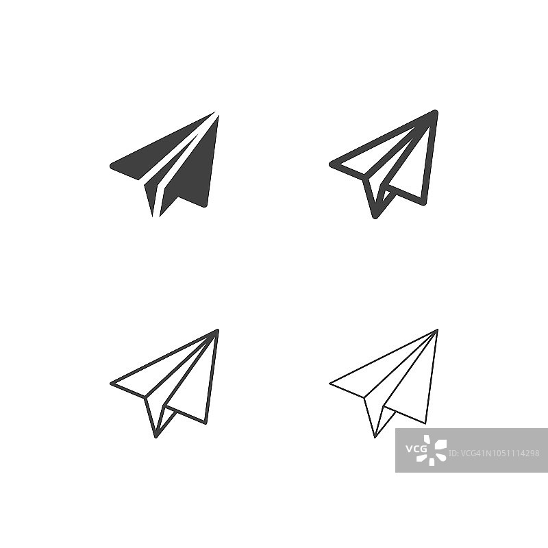 纸飞机图标-多系列图片素材