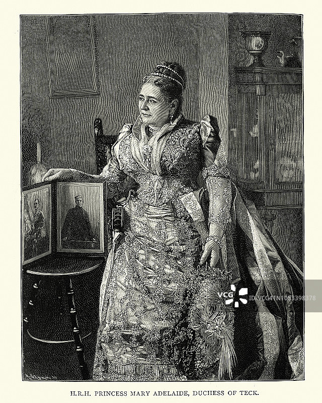 剑桥的玛丽·阿德莱德公主，泰克公爵夫人图片素材
