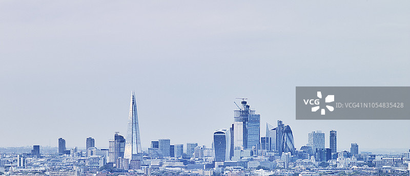 俯瞰伦敦城市天际线图片素材