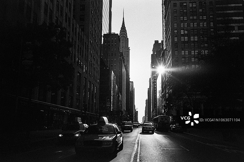 安静大道，纽约市图片素材