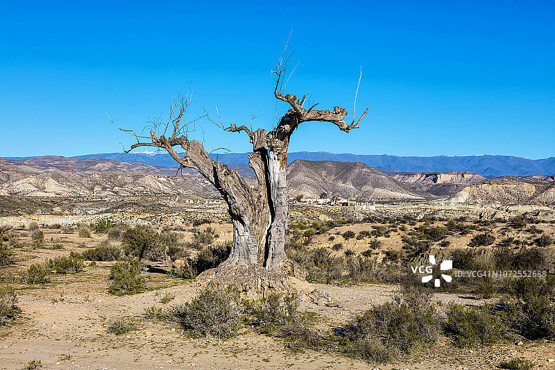 塔伯纳斯沙漠，阿尔梅里亚，安达卢西亚，西班牙图片素材