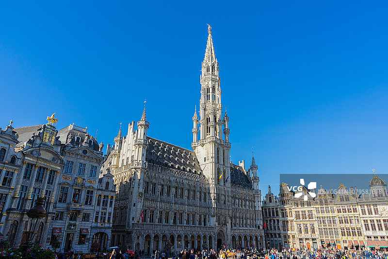 比利时布鲁塞尔市政厅图片素材