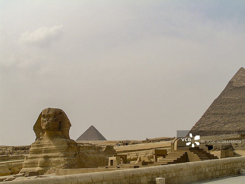 埃及吉萨的狮身人面像图片素材