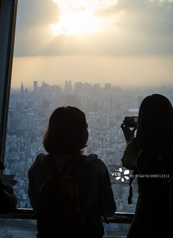 日本东京的城市天际线图片素材