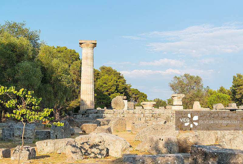 希腊奥林匹亚宙斯神庙图片素材