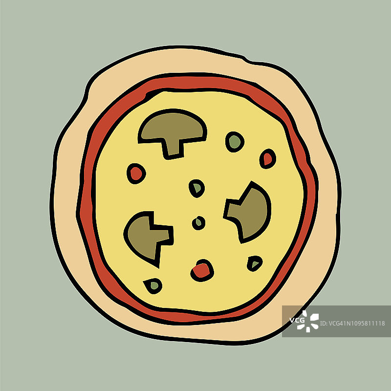 披萨。图片素材